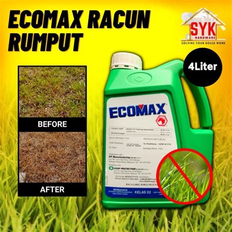 Syk Ecomax Glyphosate Liter Racun Rumput Rumpai Dan Lalang