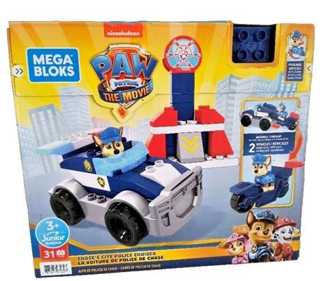 PAW Patrol Mega Bloks Chase S City Police Cruiser 31 Pcs 3 Ages Junior