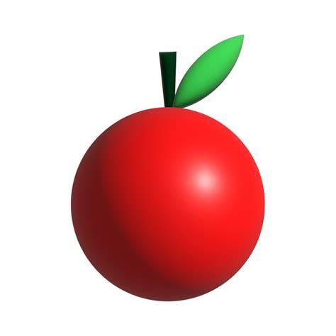 Manzana D Objeto Ilustraci N Renderizado Icono Aislado Png