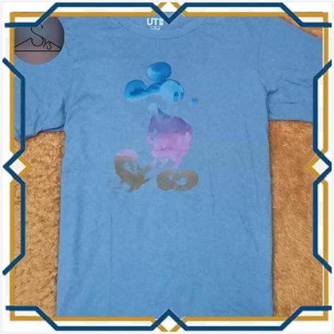 Jual Kaos Uniqlo X Disney Mickey Mouse Biru Shopee Indonesia