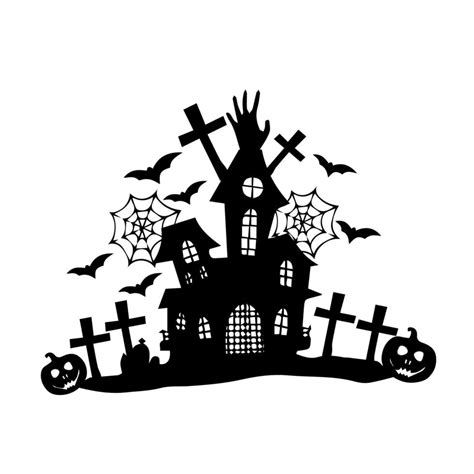 Halloween house design 12187094 Vector Art at Vecteezy