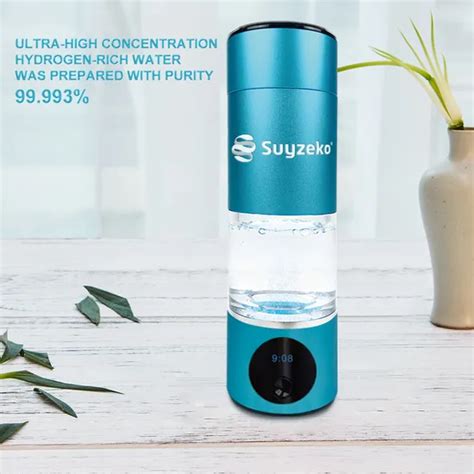 Ionized Electrolyte Alkaline Hydrogen Water Generator Portable Bottle