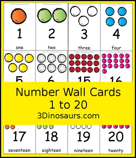 Printable Number Chart For Numbers 1 20 Number Chart Printable Images