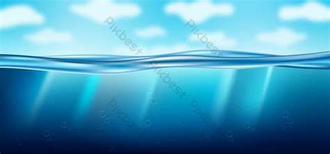 Abstract Ocean Bubble Style Blue Background | AI Free Download - Pikbest