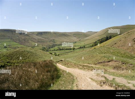 Jacob S Ladder And Kinder Scout From The Pennine Way From Near Edale In