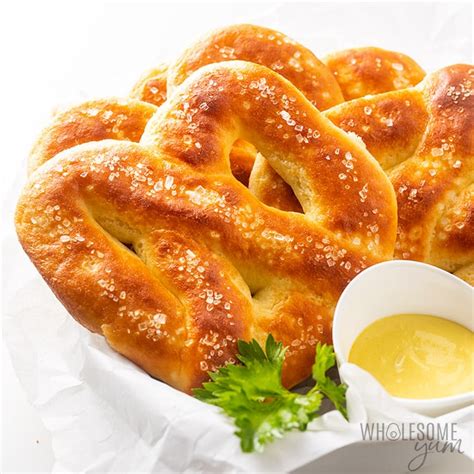 Low Carb Gluten Free Keto Soft Pretzels Recipe Wholesome Yum Soft