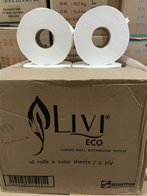 Jual Livi Eco Jumbo Roll Bathroom Tissue Jrt Roll Sheets