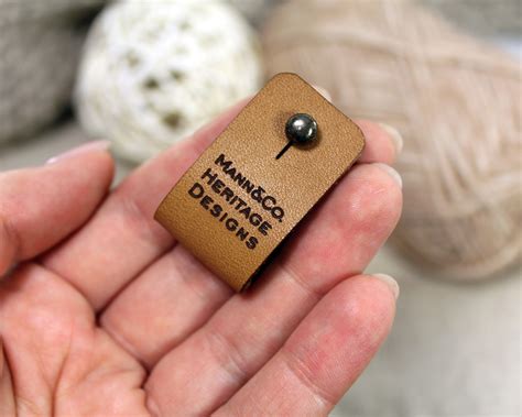 Custom Leather Labels Personalized Leather Labels Handmade Etsy