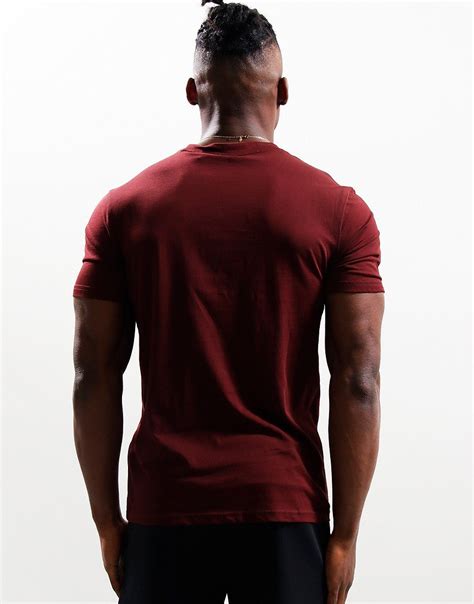 Boss Thinking 1 T Shirt Dark Red Terraces Menswear