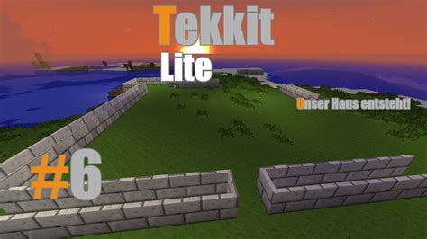 Let S Play Minecraft Tekkit Lite Der Hausbau Beginnt Deutsch