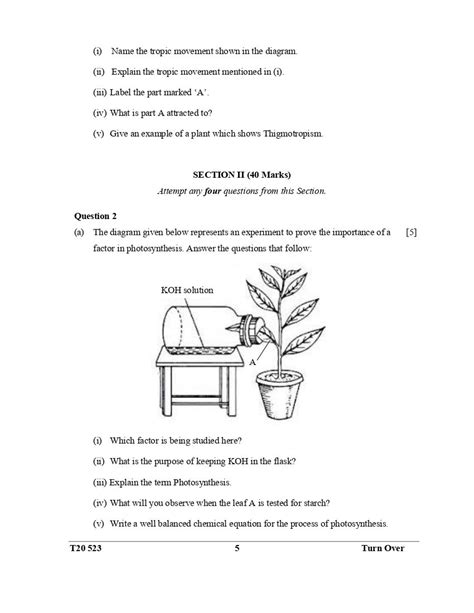 ICSE 2020 Biology Question Paper For Class 10