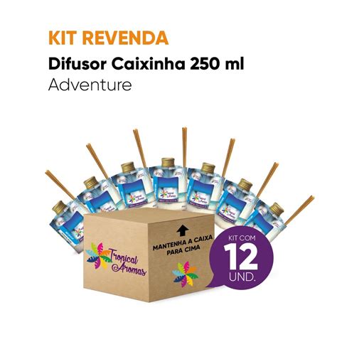 Kit Revenda Aromatizador De Ambiente Adventure Difusor De Ambiente 250