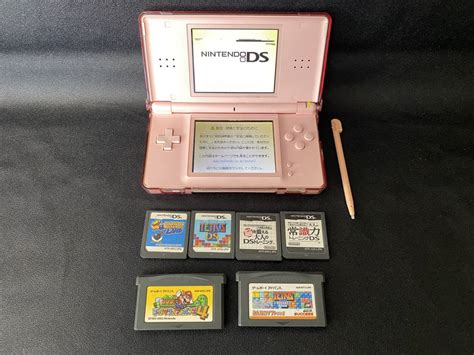 【やや傷や汚れあり】1円〜 ニンテンドー 任天堂 Nintendo Ds Lite ライト 通電動作確認済 ソフト付 ボンバーマン テトリス