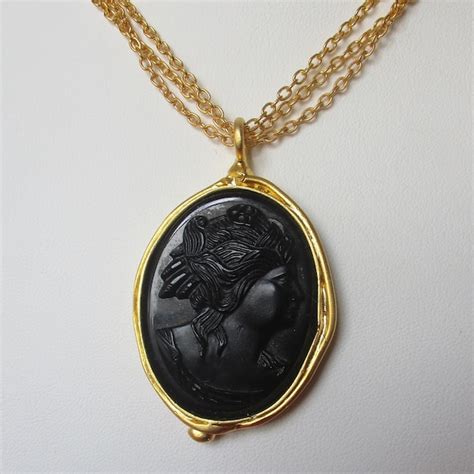 Cameo Necklace - Etsy