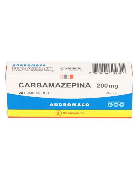 Precio Carbamazepina 200 Mg 20 Comprimidos Farmalisto Cl