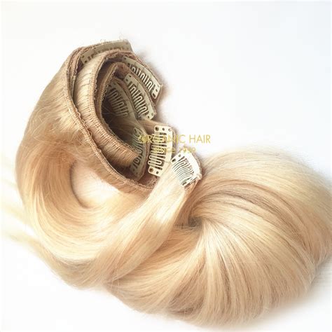 Colored clip in hair extensions , China OEM Colored clip in hair ...