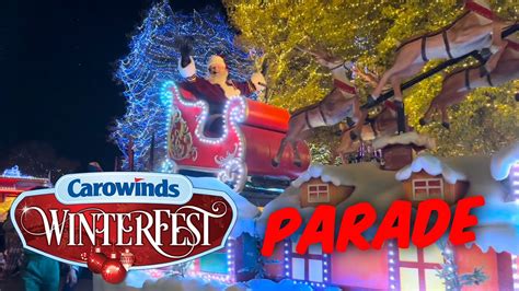 Carowinds Winterfest Wonderland Parade Youtube