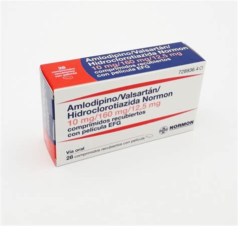 Amlodipino Valsartan Hidroclorotiazida Normon Mg Mg Mg