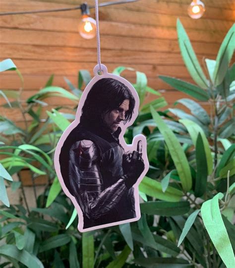 Bucky Barnes Car Air Freshener Ocean Scented White Wolf Winter Soldier