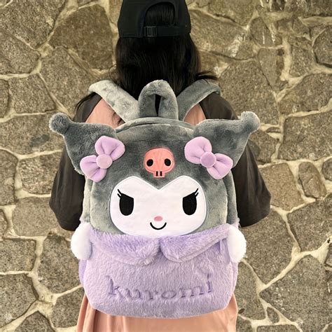 Sanrio Cute Cartoon Pluszowa Torba Na Ramię Tamagotchi Pies Kuromi