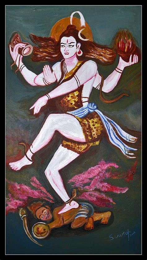 Dancing Siva Painting By Anand Swaroop Manchiraju