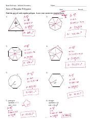 Area Of Regular Polygons Day Hw Pdf Kuta Software Infinite