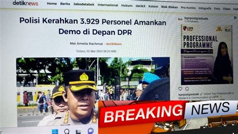 Polisi Siapkan Amankan Aksi Demo Di Depan Dpr Mpr Ri Qorib Youtube