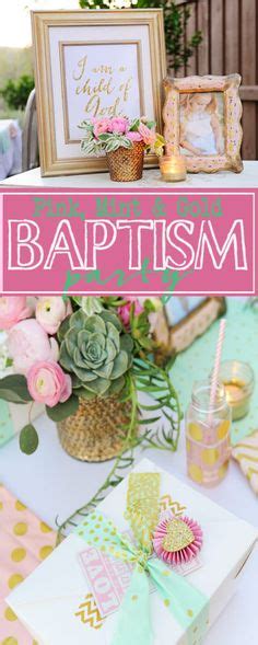 Pretty In Pink Baptism Dessert Table Via Kara S Party Ideas