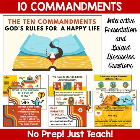 The Ten Commandments Interactive Presentation Discussion Prompts And