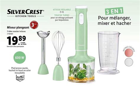 Promo Mixeur Plongeant Silvercrest Chez Lidl Icatalogue Fr