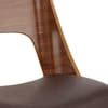 Carmen Leather Bar Stool Walnut Brown Atlantic Shopping