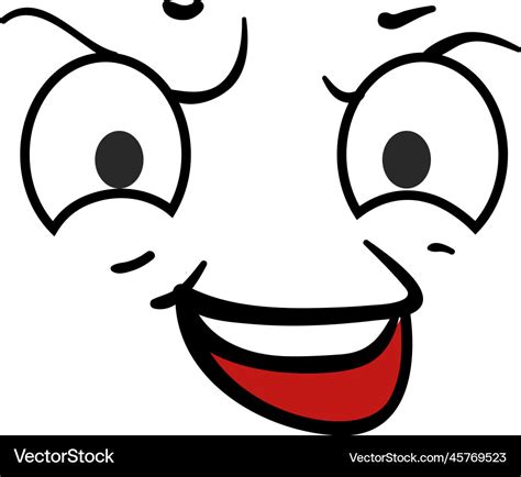 Evil grin emoji comic wicked face expression Vector Image