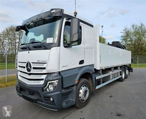 Camion Mercedes Plateau Actros L Hiab X Retarder Lenk Lift