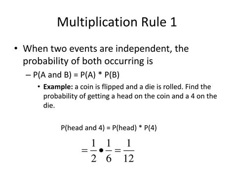 Ppt Aim What Is The Multiplication Rule Powerpoint Presentation