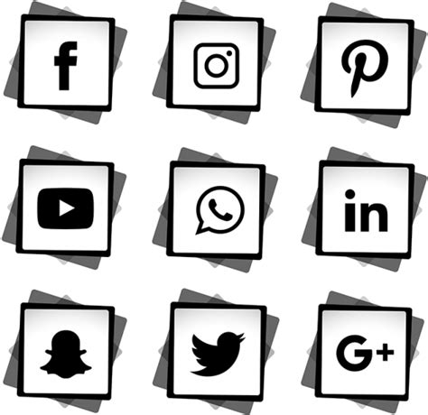 Social Media Icon Png Set