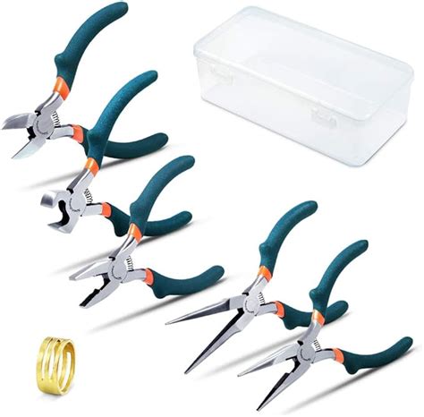 Speedwox Pcs Mini Pliers Set With Storage Box Precision Needle Nose