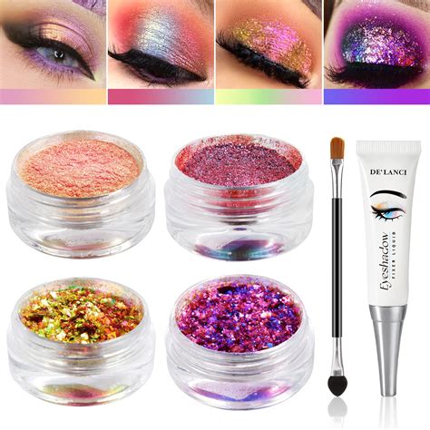 Eye Glitter Pigments & Eyeshadow, Black Glitter Eyeshadow