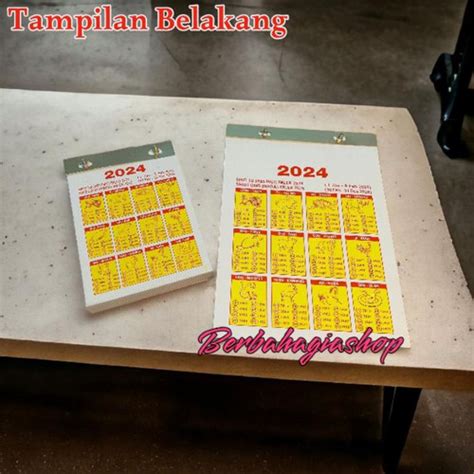 Jual Kalender Calendar China Cina Jawa Arab Robek Harian Tahun