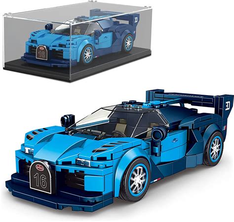 Mould King Speed Champion Racing Car Building Sets With Acrylic Display