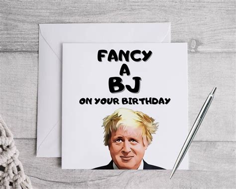 Boris Johnson Birthday Card Funny Birthday Card Happy Etsy UK In 2022