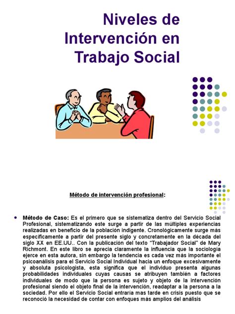 Niveles De Intervencion En Trabajo Social