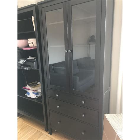 Ikea Hemnes Glass Door Cabinet W Drawers Aptdeco