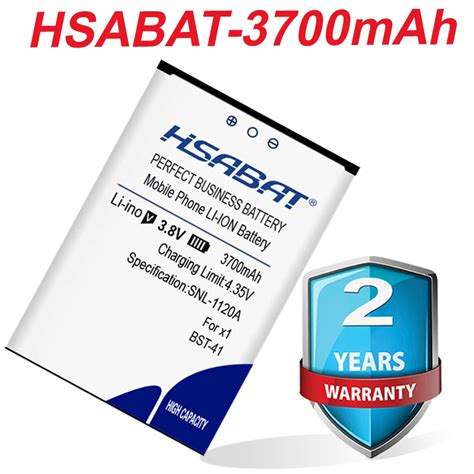 HSABAT BST 41 Batería de 3700mAh para Sony pila de carga de mAh