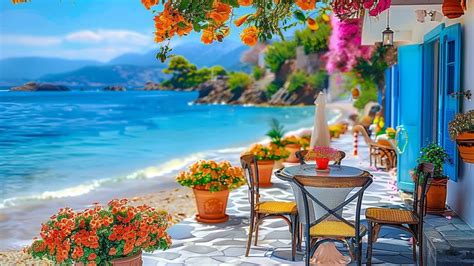 Beachside Cafe With Bossa Nova Jazz Music Perfect Background For