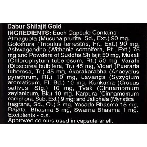 Dabur Shilajit Gold Capsules At Rs Bottle Shilajit Capsule And