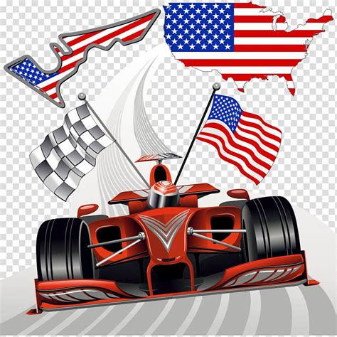 Formula One Auto Racing Race Track Racing Flags Flag Studded Sports