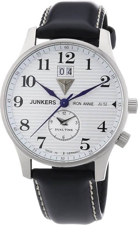 Junkers 6640 1 Dual Time Ronda Amazon De Uhren