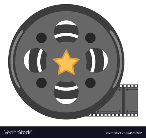 Movie reel icon Royalty Free Vector Image - VectorStock