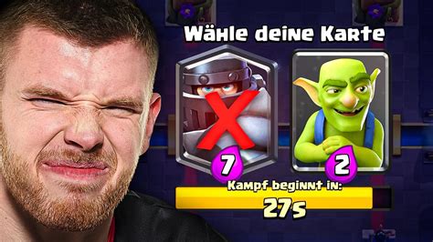 😱 Nur Rechte Karten WÄhlen Im Auswahl Turnier Maximales Pech Clash Royale Deutsch Youtube