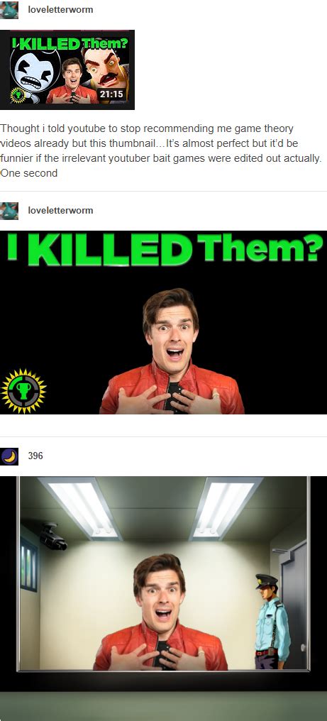 I killed them? | Game Theory / MatPat | Know Your Meme